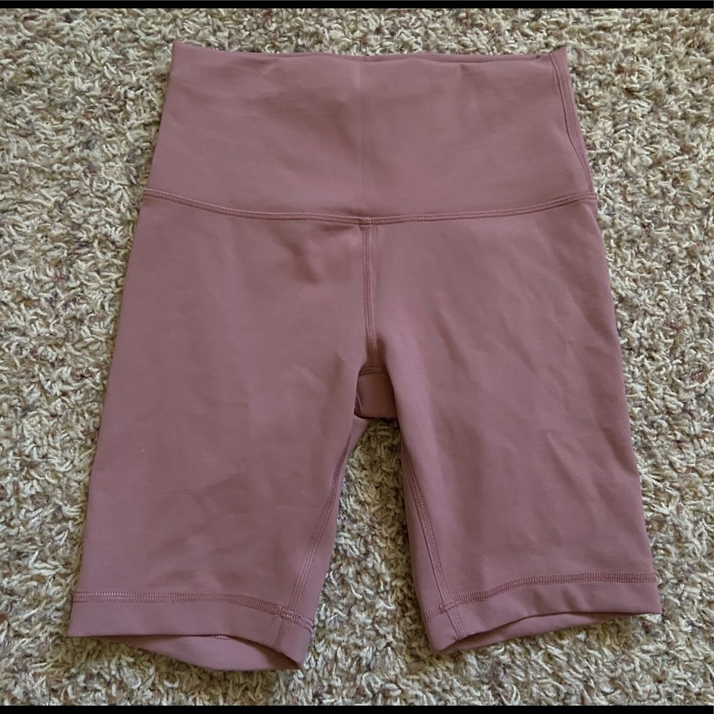 Lululemon wunder train biker shorts 8” in spiced chai